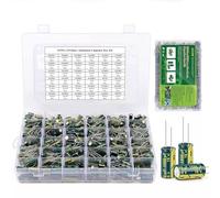 LeHang Kit Combinado de condensadores electroliticos de Aluminio de Valor 925pcs 36 condensadores Bajos (1uf 4,7uf 10uf 22uf 47uf 100uf 220uf 330uf 470uf 680uf 1000uf