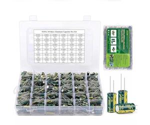 LeHang Kit Combinado de condensadores electroliticos de Aluminio de Valor 925pcs 36 condensadores Bajos (1uf 4,7uf 10uf 22uf 47uf 100uf 220uf 330uf 470uf 680uf 1000uf