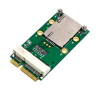 LeHang Mini Adaptador PCI-E con Ranura para Tarjeta SIM para 3G / 4G, WWAN LTE, Tarjeta GPS con Soporte de Tarjeta SIM autoelástico