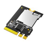 LeHang Nueva versión de la Tarjeta Micro SD, TF sdhc sdxc a ngff Key a - e Adapter (Negro)