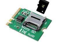 LeHang Nueva versión de la Tarjeta Micro SD, TF sdhc sdxc a ngff Key a - e Adapter (Verde)
