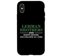Lehman Brothers 2008 Making History One Collapse AT A Time Carcasa para iPhone X/XS