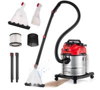 LEHMANN Aspiradora de Agua Tapicería 1600W - Depósito 20L - Limpiador de Tapicerias con Filtro HEPA - Depósito de detergente de 4,3L - Ideal para Limpieza de Sofas, Alfombras, Colchones y Coche