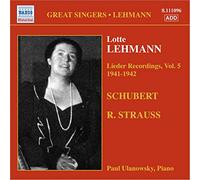 Lehmann Lotte - Lieder Recordings (1941-1942) /Vol.5