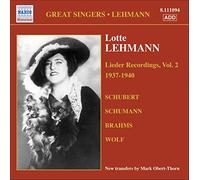 Lehmann Lotte - Lieder Recordings /vol.2