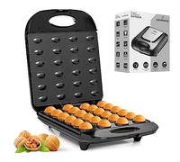 LEHMANN Nuttster Maquina para Hacer Nueces, 1700 W, Antiadherente, 24 Mitades de Nueces, Electrodomésticos de Cocina Ideal para Galletas Oreshki con Relleno de Crema