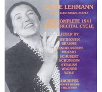 Lehmann - The Complete 1941 Radio Recital Cycle