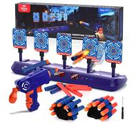 Lehoo Castle 5 Diana Nerf, Objetivo Digital Electrónico con Pistola Juguete, Incluye 20 Balas, Muñequeras, Pegatinas, Juguetes Niños, Regalos para Niños