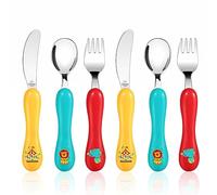 Lehoo Castle Cubiertos Infantiles, Juego de Cubiertos Acero para Niños de 6 Piezas a Partir de 2 Año, Inoxidable con 2 x Tenedores Infantil, 2 x Cuchillos Niños, 2 x Cucharas Infantiles (cirque)