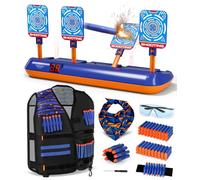 Lehoo Castle Diana Nerf, Objetivo Digital Electrónico para Pistolas Nerf para Niños, Incluye 60 Balas, Chaleco Táctico, Juguetes Niños, Regalos 3 4 5 6 7 8 9 Niños
