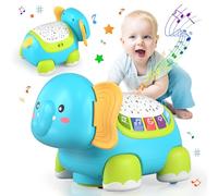 Lehoo Castle Elefante Musical Proyector Juguetes Niños 1 Año, 3-6-9-12 Meses Bebe Interactivo Juguetes para Gatear con música Relajante y Luces de Colores, Regalos Originales Bebes 1 2 3 Año