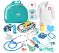 Lehoo Castle Maletin Medicos Juguete, Doctora Juguetes, Maletín Medico Juego de rol, Juegos de Médicos Regalos para Niños y Niñas, Niños A Partir de 3 Años