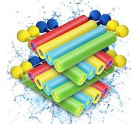 Lehoo Castle Pistola de Agua, 16PCS Pistola de Agua de Espuma EVA, Juegos de Agua 9.1m de Alcance, Piscina Juguetes para Batalla, Playa, Juego al Aire Libre