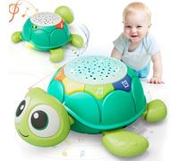 Lehoo Castle Tortuguita Musical Proyector Juguetes Niños 1 Año, 3-6-9-12 Meses Bebe Interactivo Juguetes para Gatear con música Relajante y Luces de Colores, Regalos Originales Bebes 1 2 3 Año