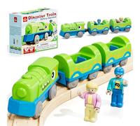 Lehoo Castle Tren Eléctrico de Dinosaurios para Vías de Madera