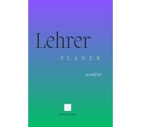 Lehrer Planer 2026/2027 - Dark Blue & Grey | 6x9 inch | Wochen- & Monatsübersicht, Notizen & To-Do | Marya Designs