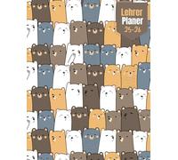 Lehrer-Unterrichtsplaner 2025-2026 | Akademischer Jahresplaner mit Monats- und Wochenkalendern, Anwesenheitsliste, Hausaufgaben und Schülerdatenerfassung