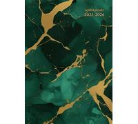 Lehrerkalender A4: Grün-Marmor - 10 Stunden - 12 Monate Tischkalender Schuljahr Ab August Bis Juli - Wochenplaner 1 Woche 2 Seiten - Mit Notenliste, ... - Fur : Kindergarten, Grundschule,...