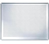LEHRMANN bandeja perforada 24 x 18 cm para pan, pizza y repostería - compatible y apta como repuesto para hornos Neff, Bosch y Siemens