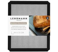LEHRMANN Bandeja perforada 44 x 35 cm con revestimiento antiadherente Bandeja para baguettes Bandeja para pizzas Compatible/reemplazable para horno Siemens Bosch Neff