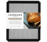 LEHRMANN Bandeja perforada 45 x 37,5 cm con revestimiento antiadherente bandeja para baguette bandeja para pizza Compatible con/reemplazo para horno WHIRLPOOL MIELE SIEMENS