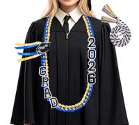 Lei de graduación promoción 2026 | Complementos de Hechos a Mano | Collar de Graduación Promoción 2026,para Celebración de Graduación de Estudiantes