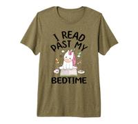 Leí más allá de mi Hora de acostarse Leyendo Unicornio Camiseta Premium