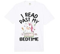 Leí más allá de mi Hora de acostarse Leyendo Unicornio Comfort Colors Adult Heavyweight T-Shirt