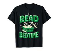 Leí más allá de mi Hora de Dormir Amante de los Libros Lector de Lectura Divertido Mujeres Camiseta