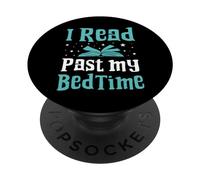 Leí más allá de mi Hora de Dormir Libros Amante Bookworm Bookaholic PopSockets PopGrip Adhesivo