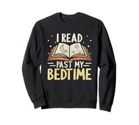 Leí más allá de mi Hora de Dormir Moon Stars Libro Abierto Sudadera