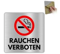 LEIASA | Cartel de prohibición de fumar - 12 x 12 cm - Aluminio - Prohibición de fumar - No fumadores - No fumar - No fumar - Señal de advertencia - Señal de advertencia - Grosor 0,8 mm - (Prohibido