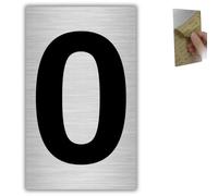 LEIASA | Número para Casa - 6x10 cm - Aluminio - Placa Numeración Portal - Dígito Buzón - Cifra Puerta - Rótulo Vivienda - Cartel Dirección - Señal Número Edificio - Grosor 0.8 mm - Gris (0, 100mm)