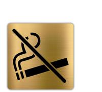 LEIASA | Señal Prohibido Fumar - 5x18 cm - Aluminio - Placa No Smoking - Cartel Adhesivo Espacios Libres Humo - Indicador Pared Zonas Restringidas - Rótulo Muy Duradero Grosor 0.8mm - (No Fumar)