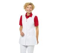 Leiber Chaqueta pantalón señora sin mangas 04/2758/0102 blanco/rojo 50