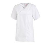 Leiber Clean Dress - Casaca sanitaria de manga corta para mujer Blanco Blanco