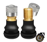 LEIBOCHAO 2 Piezas Válvula de Neumático Tubeless para Patinete, para Ninbot MAX G30 Patinete