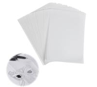 LEIBOCHAO Papel de Calco, 100PCS A4 21x29.7cm 53g Papel Calco Blanco, Papel de Dibujo Blanco para Patrones de Costura, Dibujo, Scrapbooking y Copia de Caligrafía, Imprimir Tarjetas de Decoración DIY