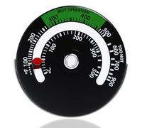 LEIBOCHAO Termómetro Horno para Estufa de Leña 1 Pieza, Termómetro Magnético para Estufa, Termómetro para Estufa de Leña, Termómetro para Chimenea, para Tubería de Chimenea de Madera