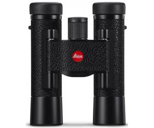 Leica Binoculares Ultravid 10x25 en cuero, de color negro
