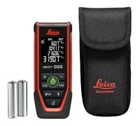 Leica DISTO D2G - Medidor láser verde con Bluetooth y NFC, Alcance 120 m | Láser verde 4 veces más visible ideal para espacios luminosos, con NFC, sensor de inclinación, pieza abatible XL y Bluetooth
