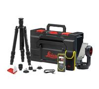 Leica DISTO X6-P2P Paquete: Set de medidor láser de Distancia de última generación con Adaptador Leica DST 360-X, trípode Tri 120 y tablilla de puntería GZM 3 en Estuche (Uso en Interior y Exterior)