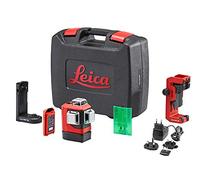 Leica Lino L6G: Nivel láser de línea de 3x360 grados con batería Li-Ion, cargador, adaptador magnético innovador y soporte para pared en una carcasa (láser verde, alcance de trabajo: 35 m)