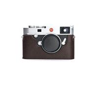 Leica M10, Zakao - Funda para cámara Leica M10, hecha a mano, piel auténtica, con correa de mano, color café