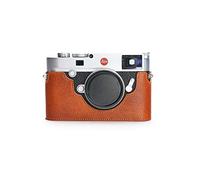 Leica M10, Zakao - Funda para cámara Leica M10, hecha a mano, piel auténtica, con correa de mano, color marrón
