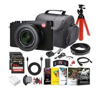 Leica Paquete de cámara compacta D-Lux 8 | Para fotografía y video | Video 4K + 2 tarjetas de memoria de 64 GB + bolsa de cámara + software de fotografía + más