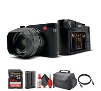 Leica Q3 - Cámara digital compacta y potente (19080) con lente Summilux 28 mm f/1.7 ASPH, grabación 8K, sensor de 60 MP + tarjeta de 64 GB + bolsa + kit de limpieza