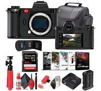 Leica SL2-S Cámara digital sin espejo (solo cuerpo) (10880) + tarjeta de memoria de 64 GB + software fotográfico Corel + lector de tarjetas + funda + juego de limpieza de lujo + trípode flexible +