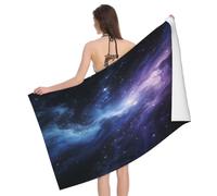 Leichong Toalla de Playa Galaxies Grande de Microfibra Hombre Mujer, Toallas Playa Universo Misterioso Secado Rápido, Absorbente Toalla Baño 80 x 160 cm