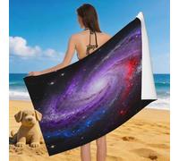 Leichong Toalla de Playa Vía Láctea Espiral Grande de Microfibra Hombre Mujer, Toallas Playa Nebulosa Colorida Secado Rápido, Absorbente Toalla Baño 80 x 160 cm
